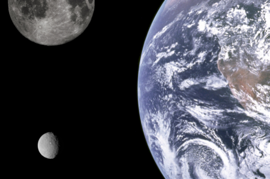 Earth Luna and Ceres