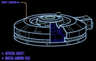 Computer diagram of a Gravity Generator from Star Trek: The Next Generation.