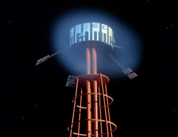 Anti-Gravity Tower in close up from "Black Sun" (season one Space: 1999).