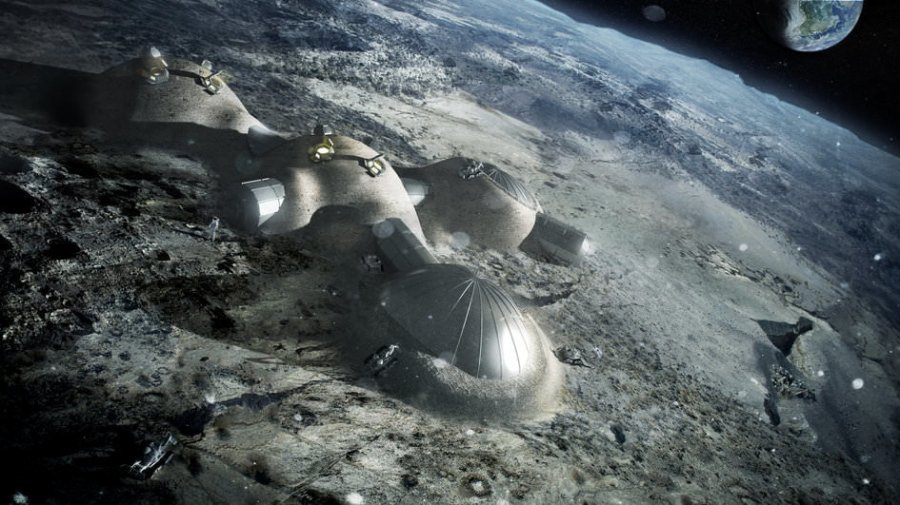 Artistis Impression of Future Lunar Base